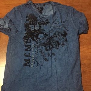 large Buffalo David Bitton 100% cotton t shirt